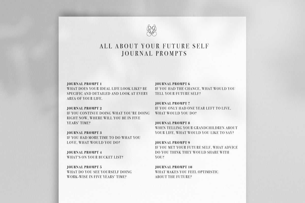 All About Your Future Self Journal Prompts