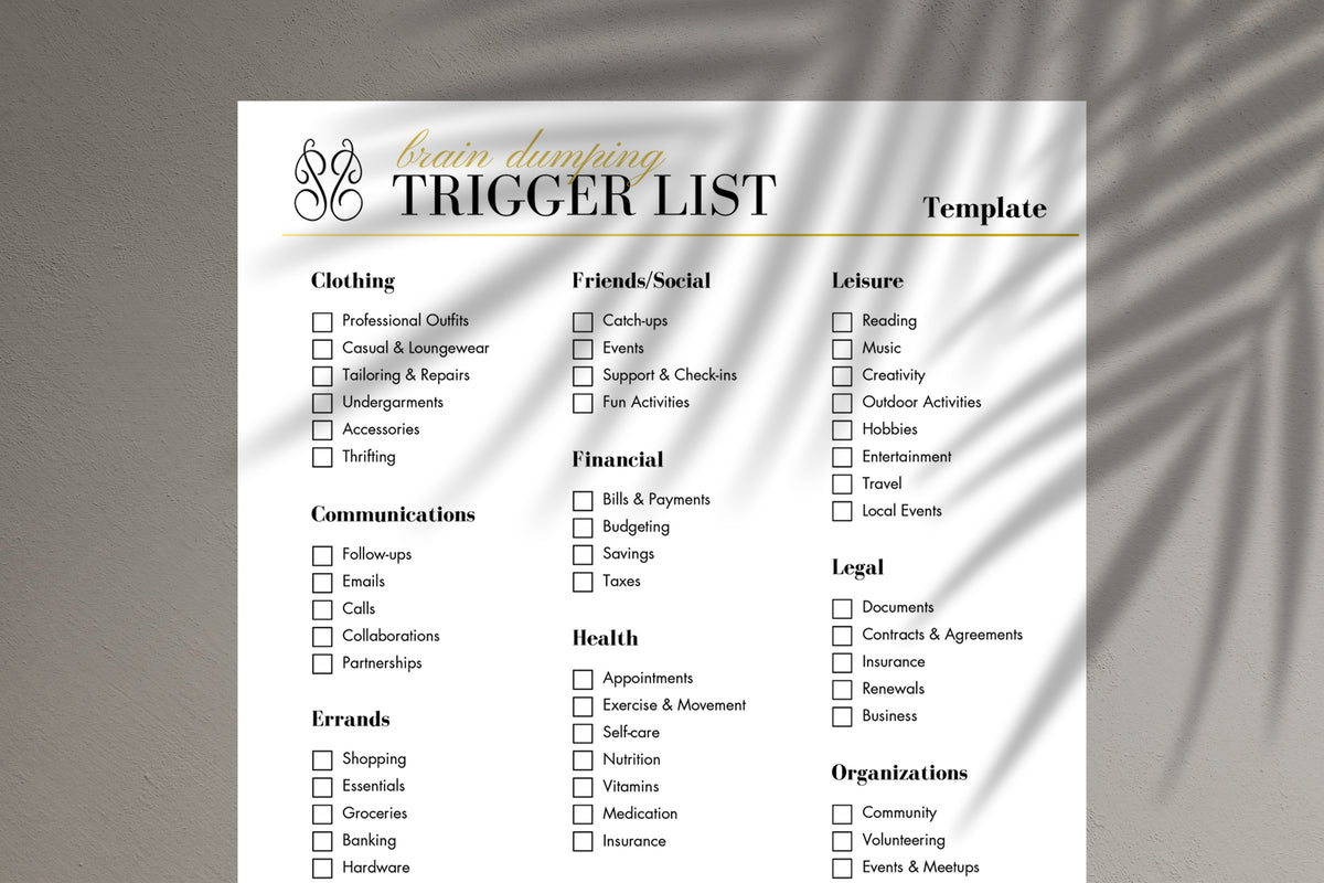 Trigger List Template