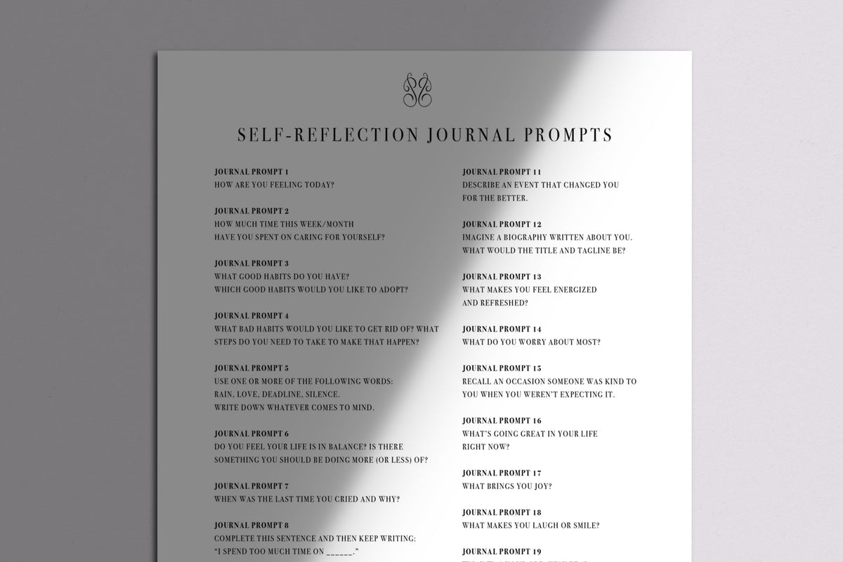 Self-Reflection Journal Prompts