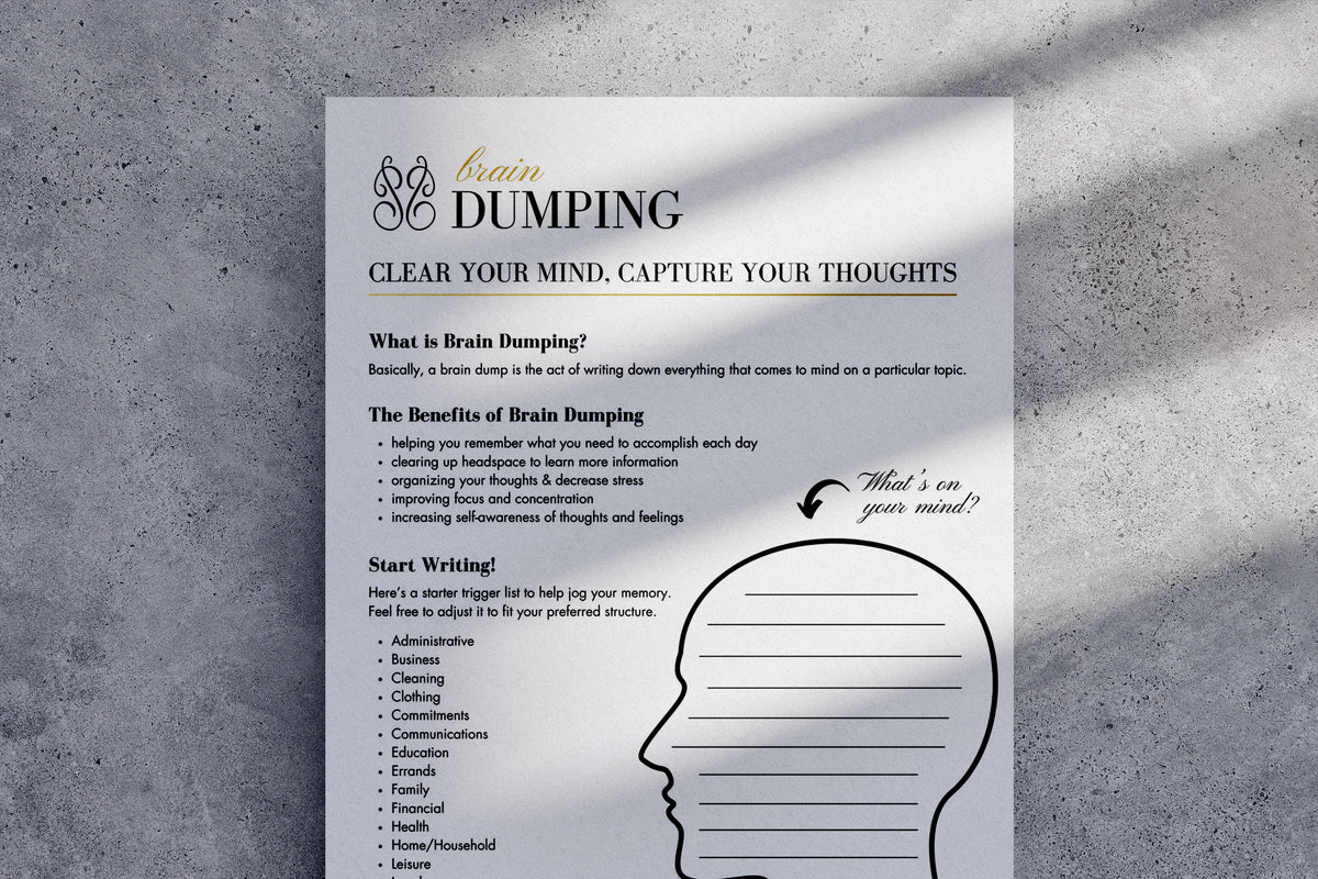 Brain Dumping Template
