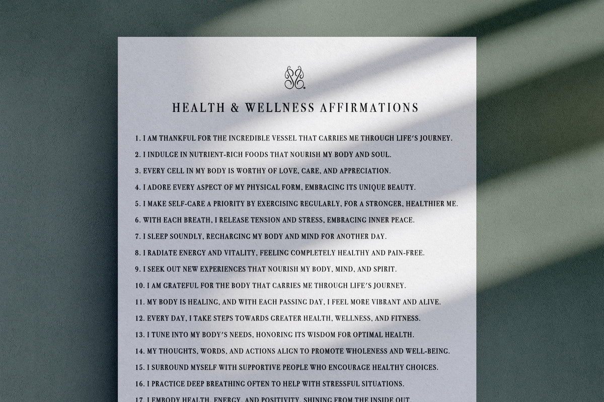 Health & Wellness Affirmations