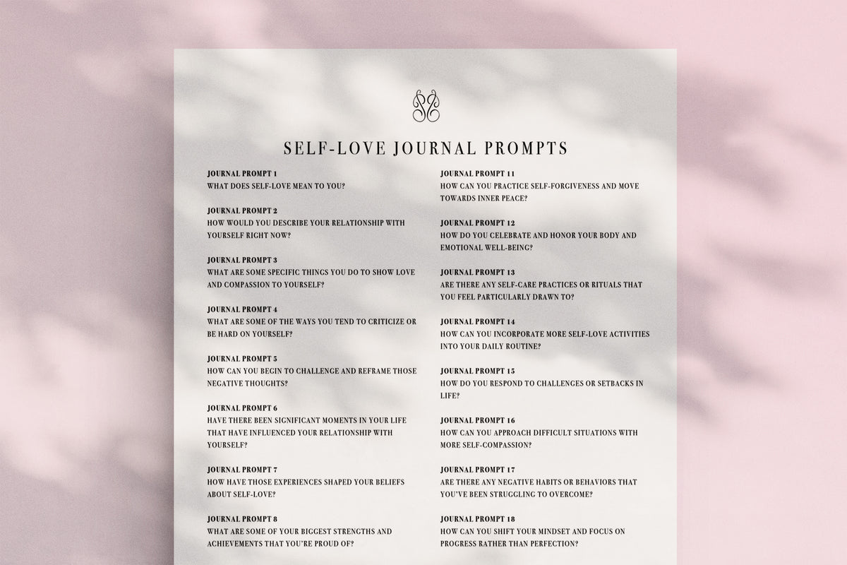 Self-Love Journal Prompts